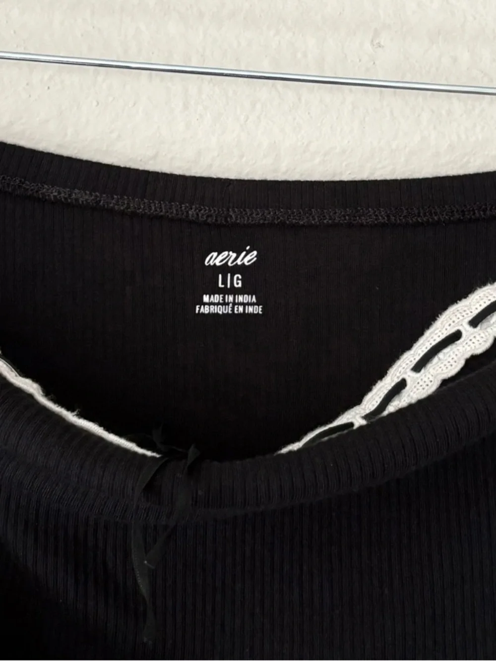 NWT aerie Strapless At The Barre Mini Dress in Black - Picture 6 of 8